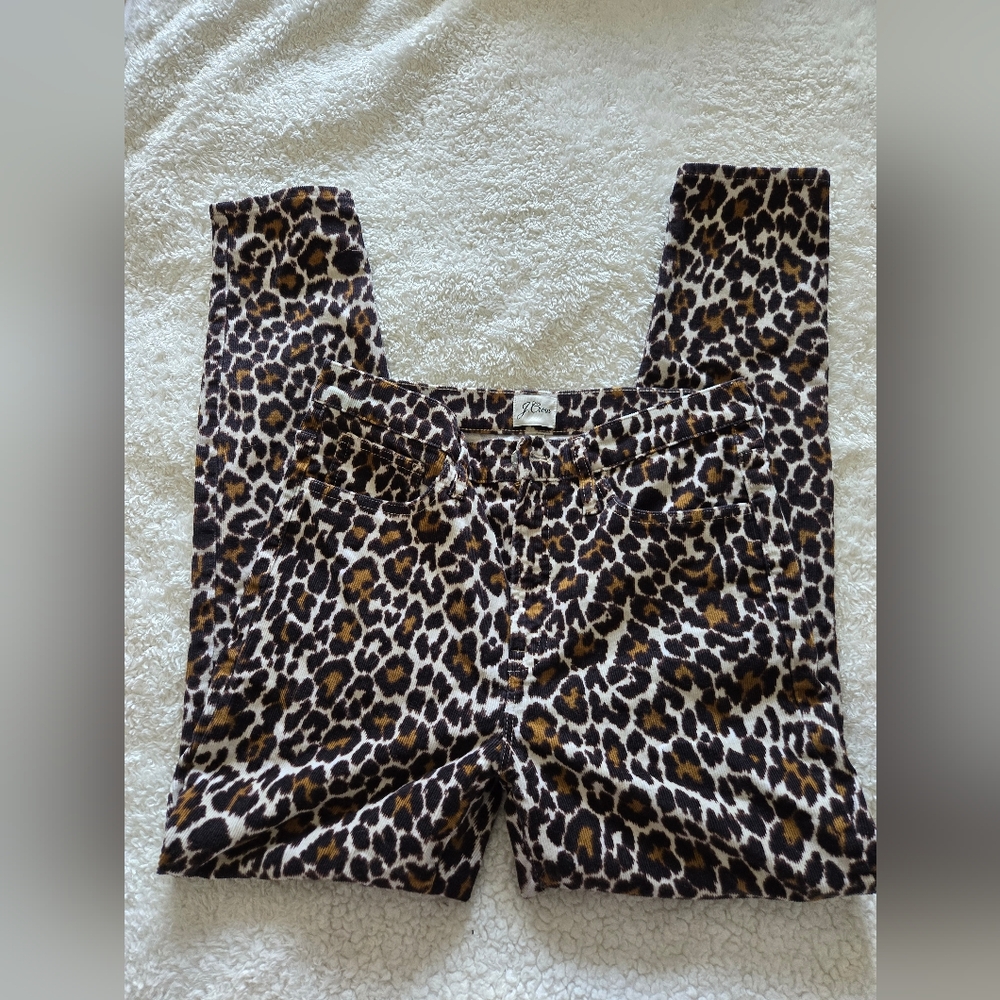 Corduroy Leopard Pants
